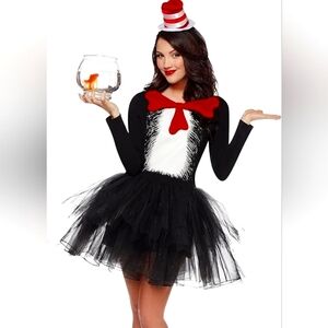 Dr Seuss Cat in the Hat tutu dress Halloween costume